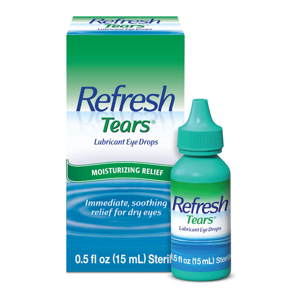 Refresh Tears Lubricant Eye Drops, Moisturizing Relief, 0.5 Oz